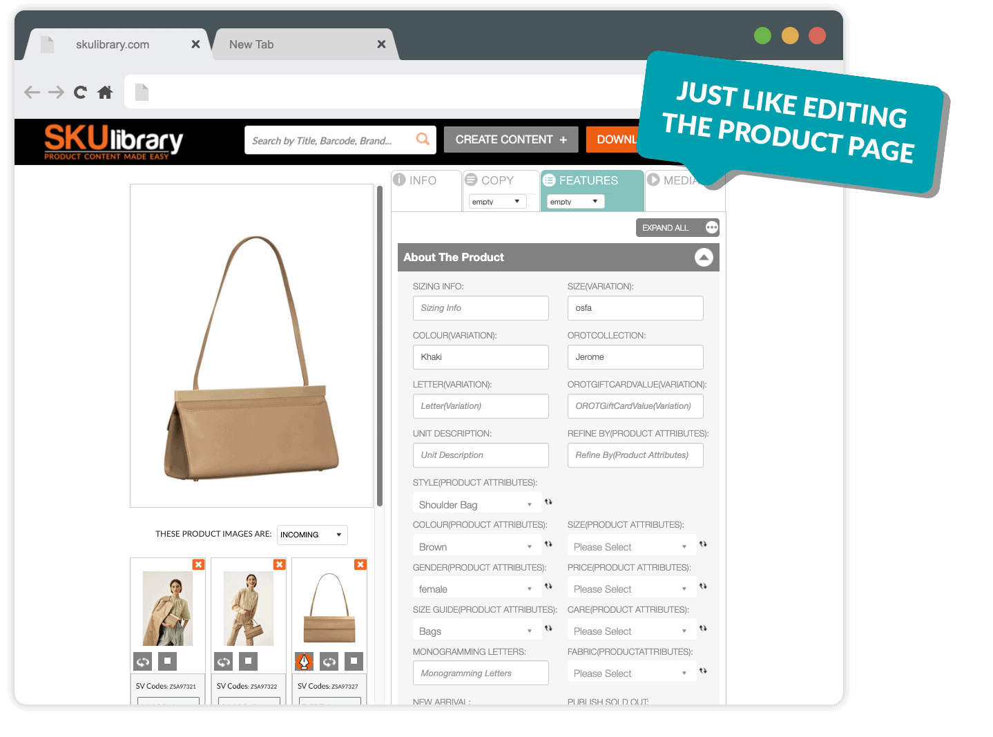 Easy to use product information management platform;