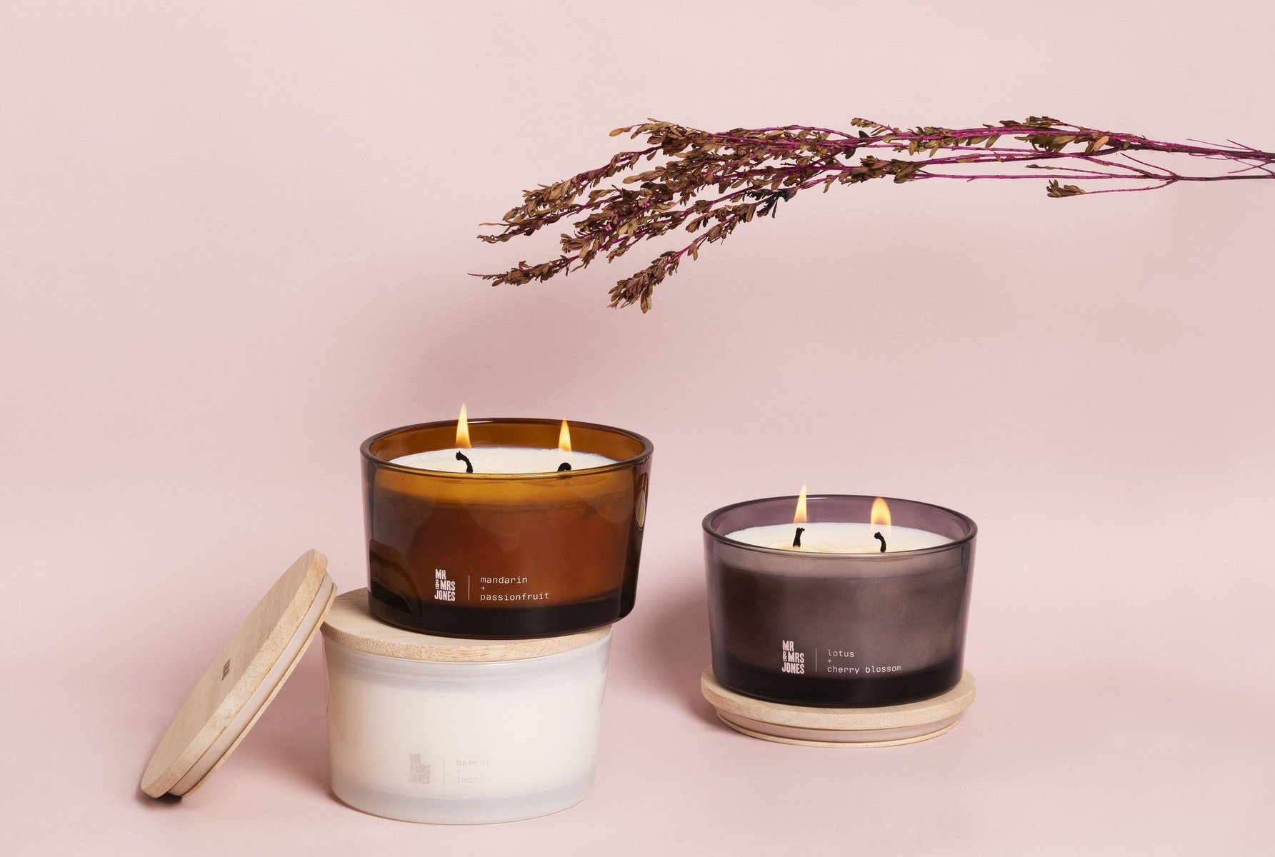candles lifestyle product photography
