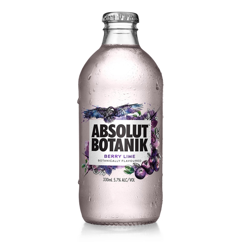 Absolut Botanik Liquor Photography spritzed bottle