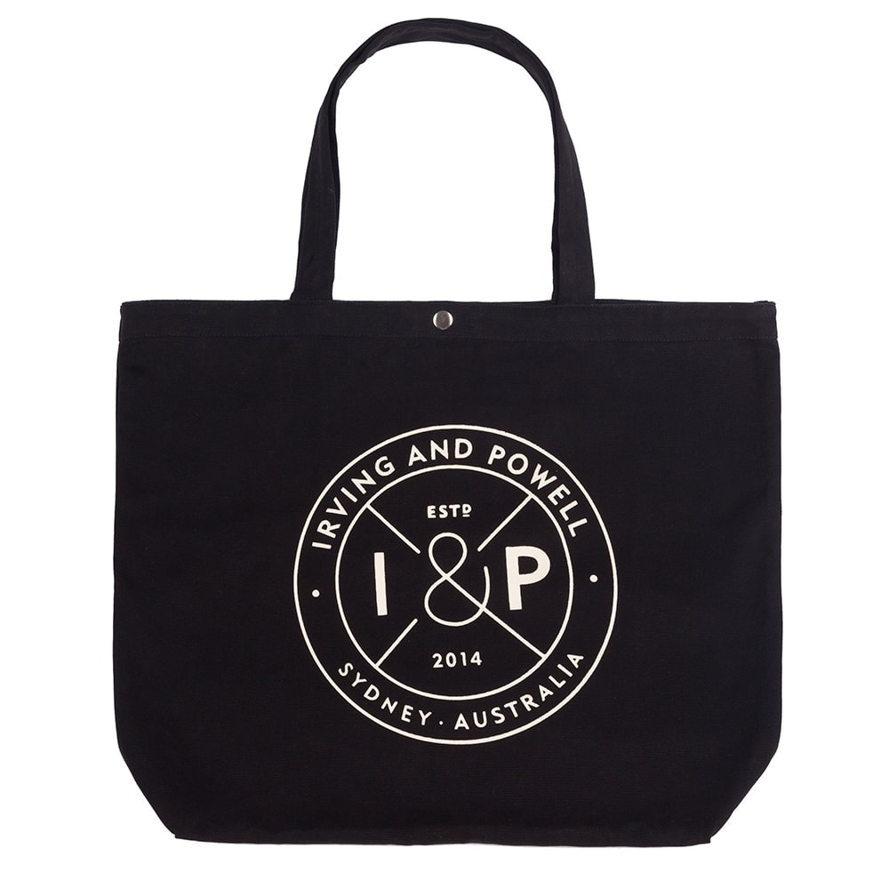 irving and powell fashion photography tote bag flatlay