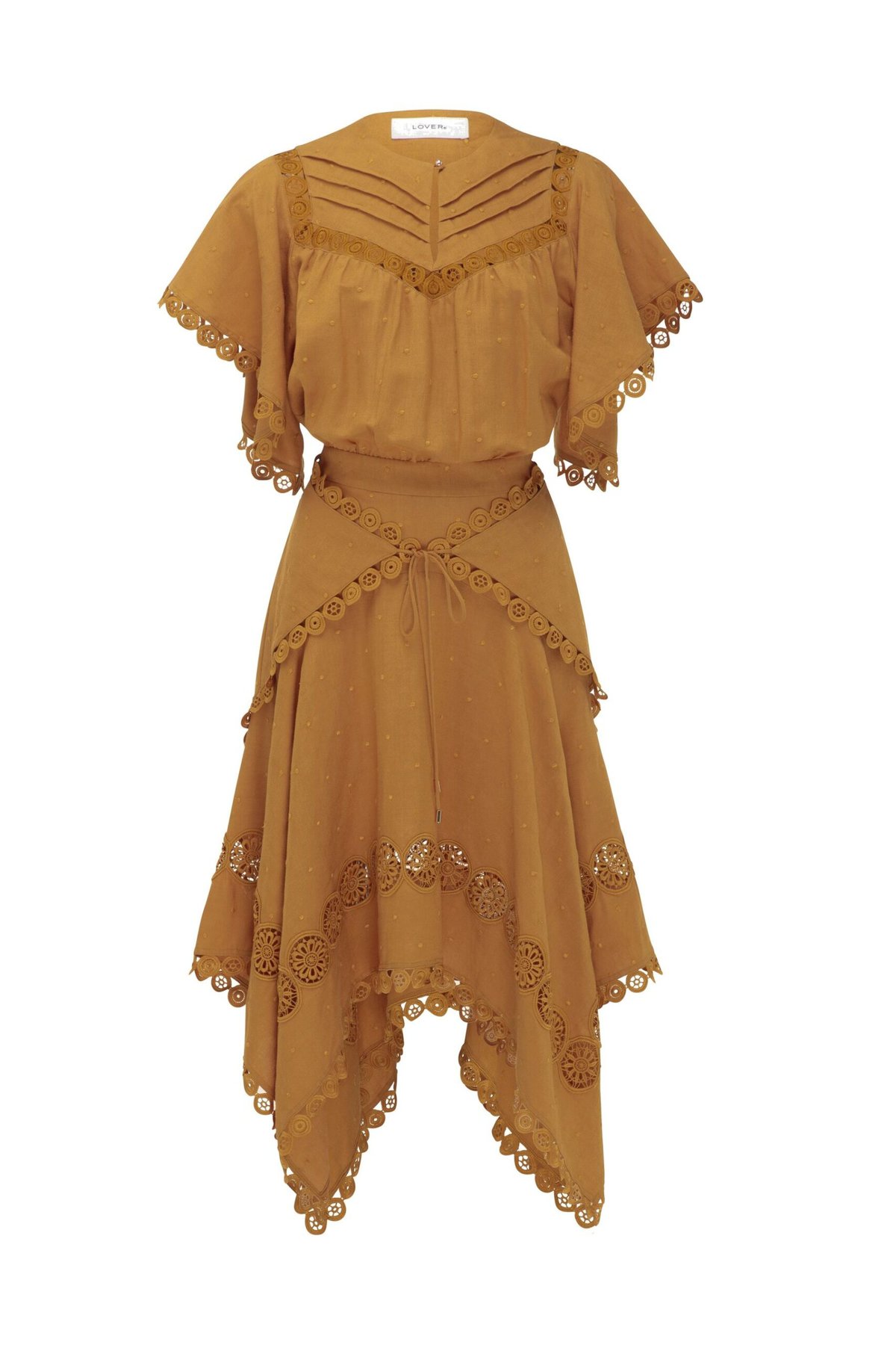 lover the label ghost mannequin photography mustard dress