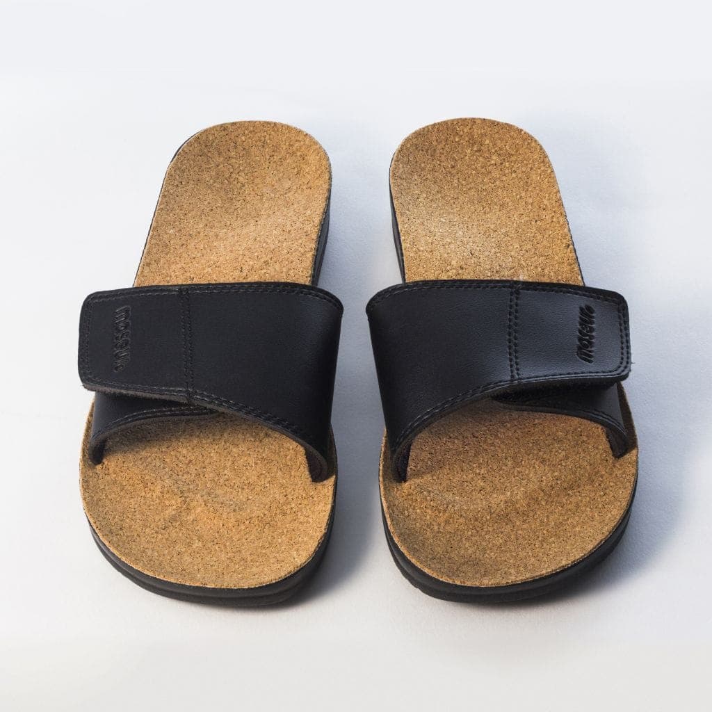 maseur footwear photography black sandals
